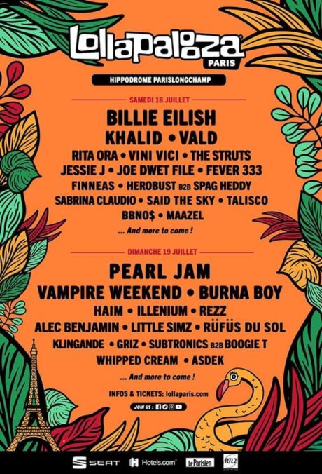 Billie Eilish Performates in Lollapalooza Paris 2020