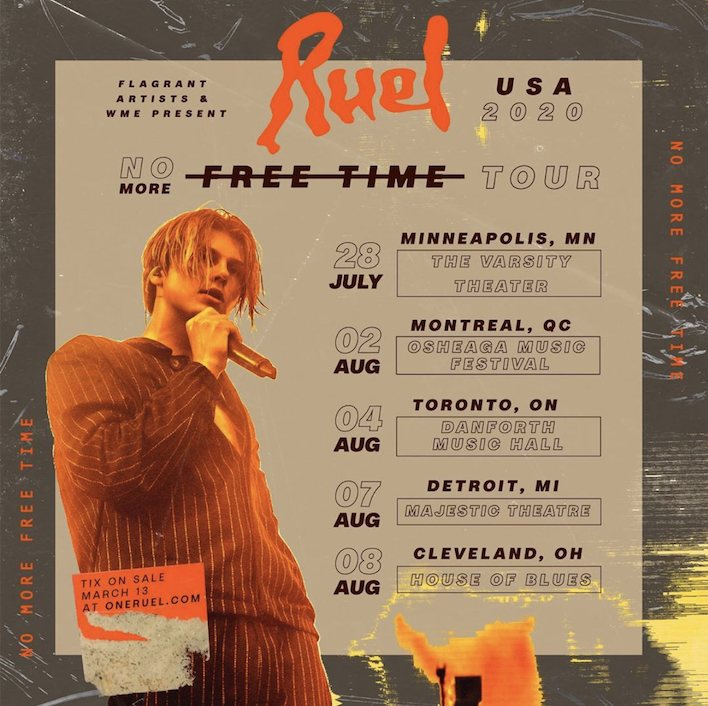 Ruel announces Summer tour dates – Vulkan Magazine