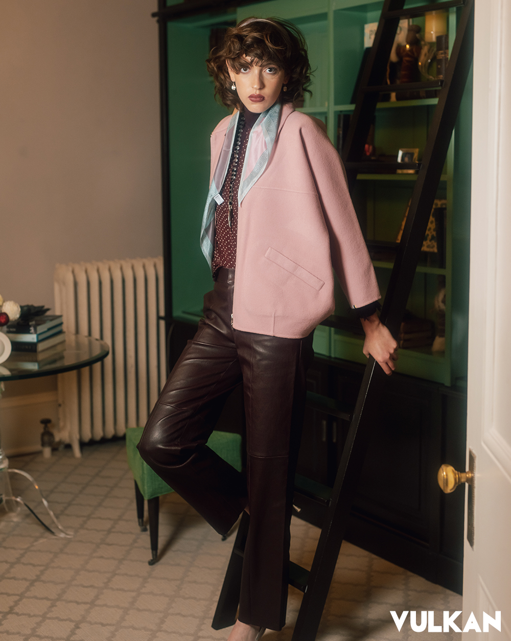 Coat Extreme Cashmere Turtleneck Zankov Blouse Nili Lotan Pants Stouls Courtesy of Max Clothing