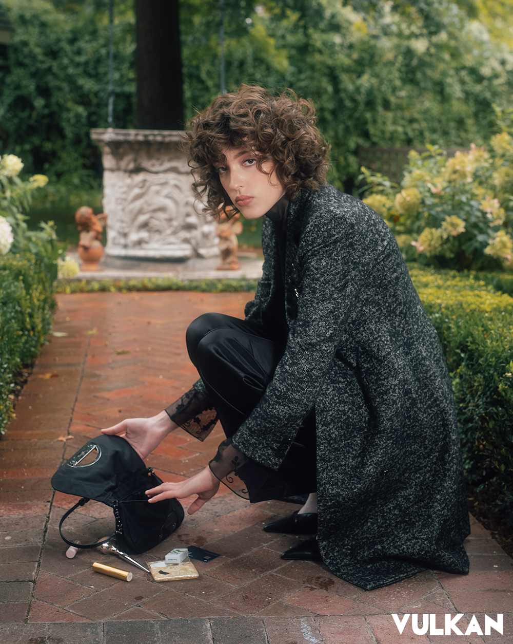 Shirt Totemo Trousers Phoebe Philo Courtesy of Max Clothing Coat Vintage Gucci Brooches Vintage Purse Vintage Dior