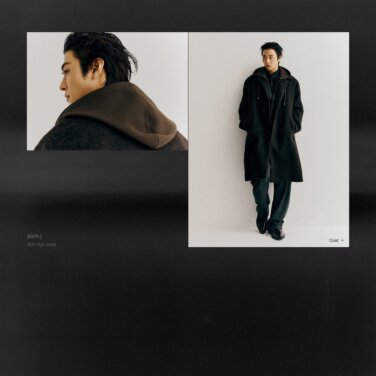 JUUN.J Puts Ahn Hyo-seop in a Tuxedo, a Pinstripe Coat and Chunky Sneakers